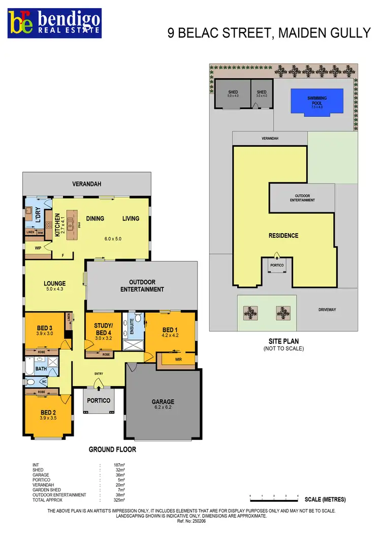 Floorplan of Homely house listing, 9 Belac Street, Maiden Gully VIC 3551