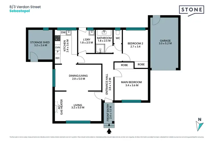 Floorplan of Homely unit listing, 8/3 Verdon Street, Sebastopol VIC 3356