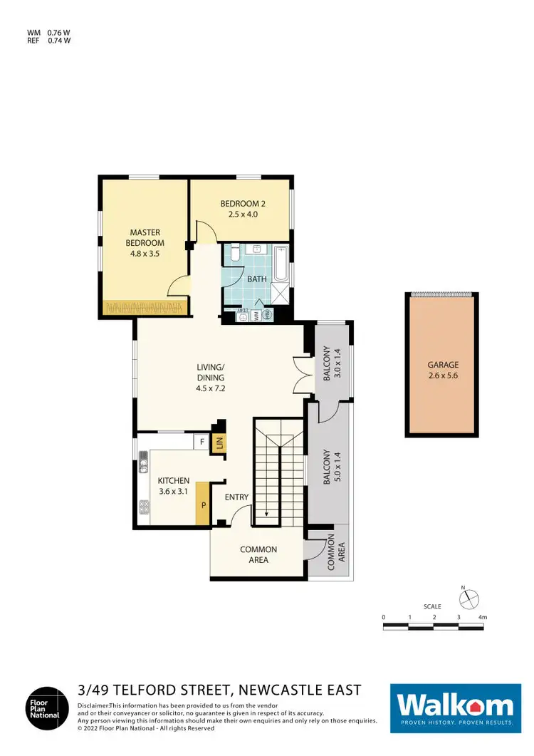 Floorplan of Homely apartment listing, 3/49 Telford Street, Newcastle East NSW 2300