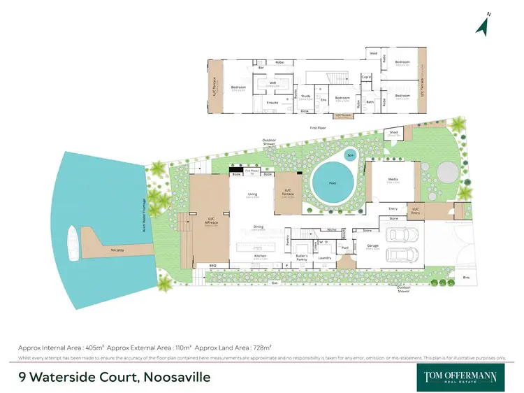 Floorplan of Homely house listing, 9 Waterside Court, Noosa Waters QLD 4566