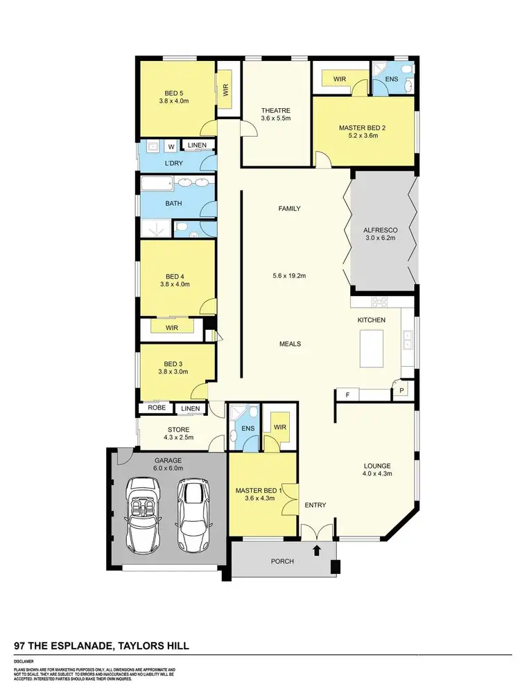 Floorplan of Homely house listing, 97 The Esplanade, Taylors Hill VIC 3037