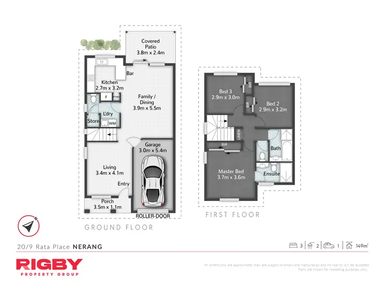 Floorplan of Homely townhouse listing, 20/9 Rata Place, Nerang QLD 4211