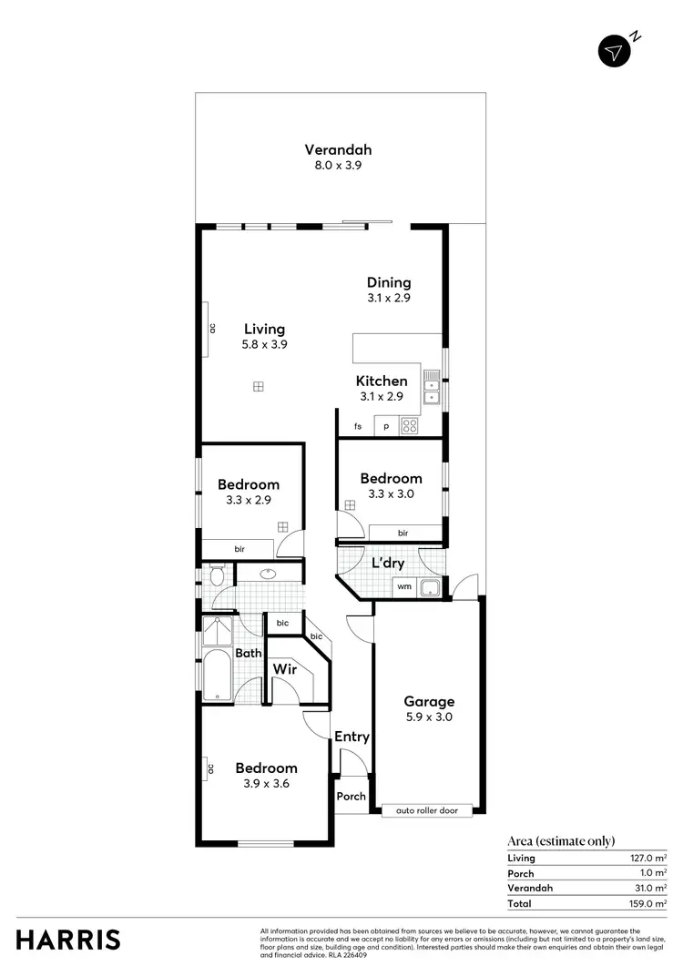 Floorplan of Homely house listing, 13 Lynton Avenue, Mitchell Park SA 5043