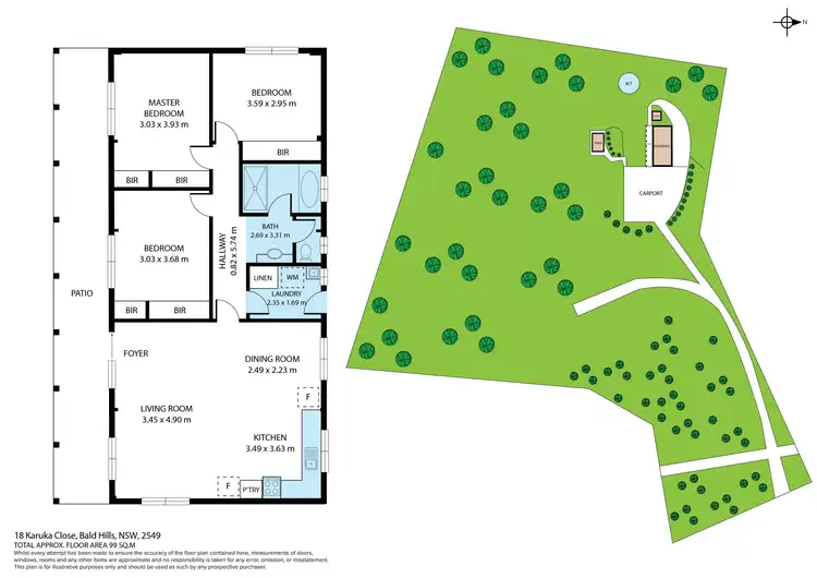 Floorplan of Homely house listing, 18 Karuka Close, Bald Hills NSW 2549