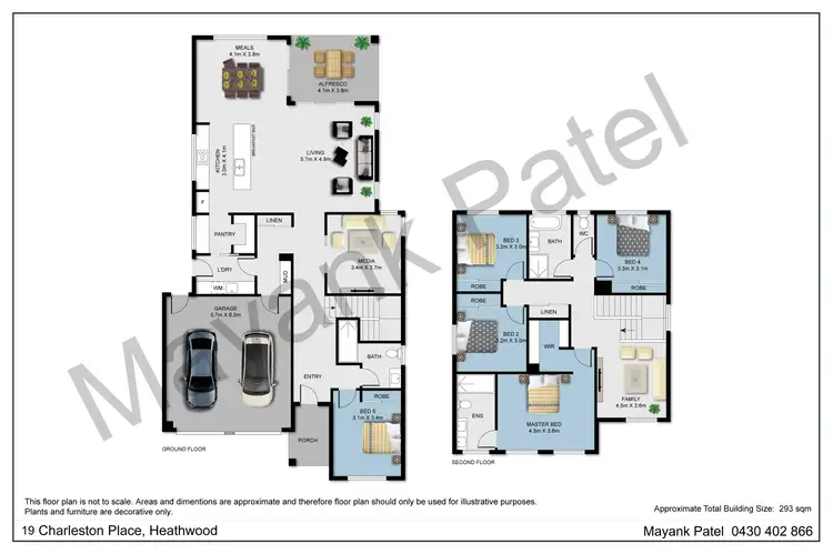 Floorplan of Homely house listing, 19 Charleston Place, Heathwood QLD 4110