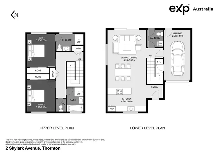 Floorplan of Homely townhouse listing, 2 Skylark Avenue, Thornton NSW 2322