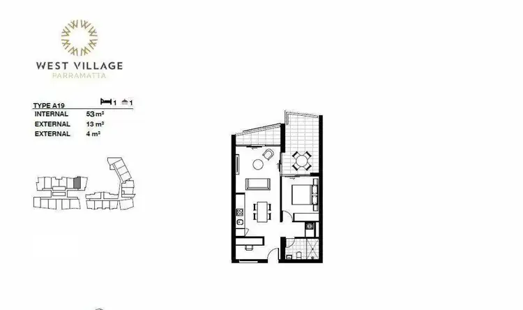 Floorplan of Homely apartment listing, 309/88 Church Street, Parramatta NSW 2150