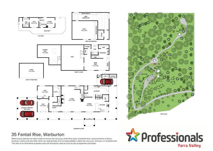 Floorplan of Homely house listing, 35 Fantail Rise, Warburton VIC 3799