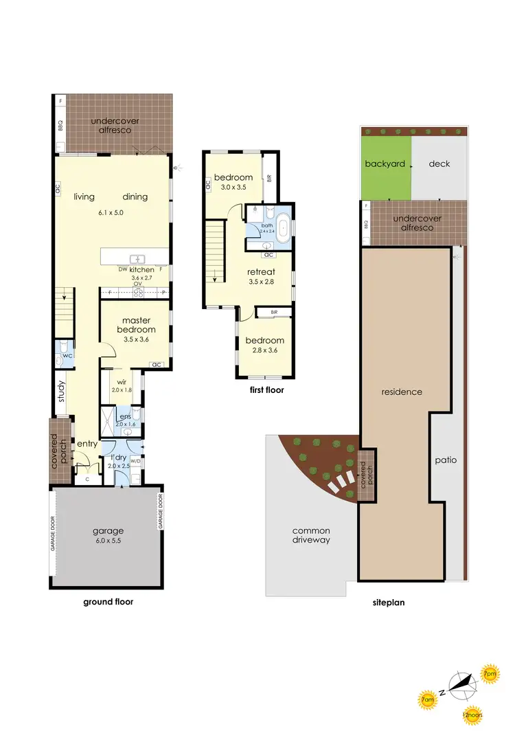 Floorplan of Homely townhouse listing, 3/15 Frank Street, Frankston VIC 3199