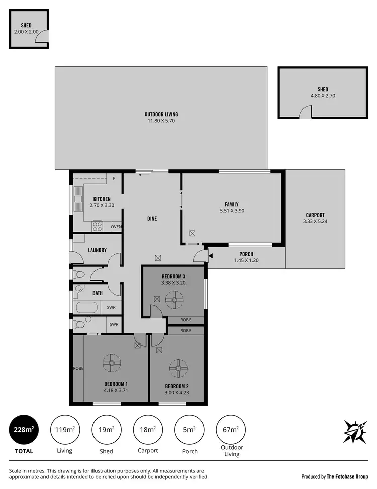 Floorplan of Homely house listing, 14 Chartwell Crescent, Paralowie SA 5108