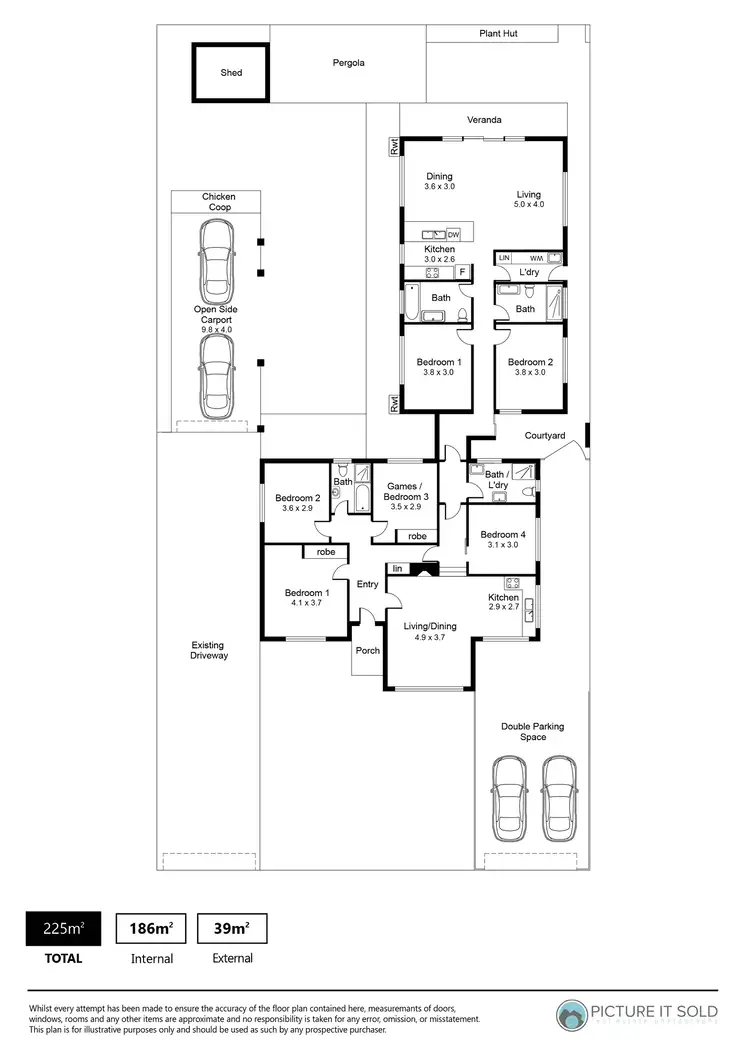 Floorplan of Homely house listing, 1 Brinkworth Street, South Plympton SA 5038