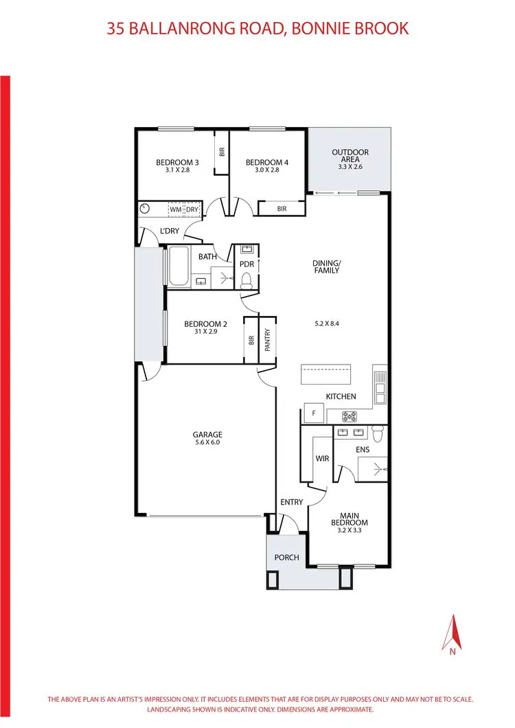 Floorplan of Homely house listing, 35 Ballanrong Road, Bonnie Brook VIC 3335