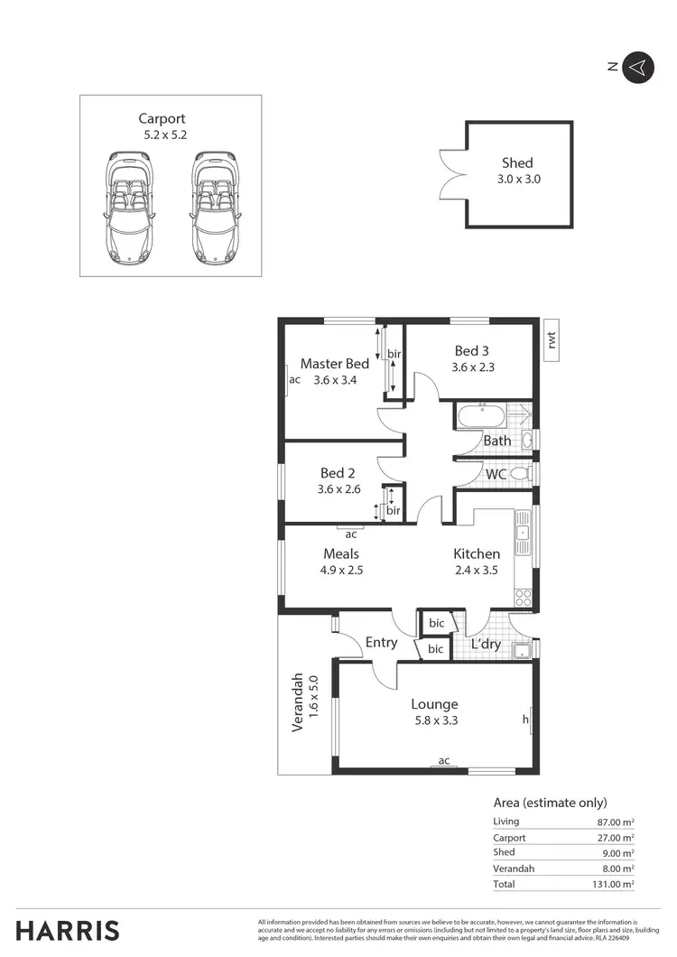 Floorplan of Homely house listing, 15 Valetta Court, Parafield Gardens SA 5107