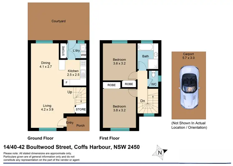Floorplan of Homely unit listing, 14/40-42 Boultwood Street, Coffs Harbour NSW 2450