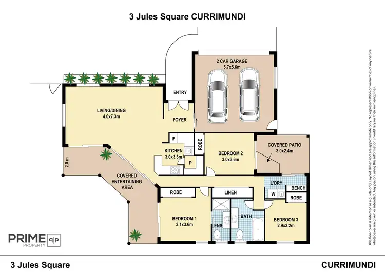 Floorplan of Homely house listing, 3 Jules Square, Currimundi QLD 4551