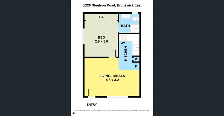 Floorplan of Homely apartment listing, 5/226 Glenlyon Road, Brunswick East VIC 3057