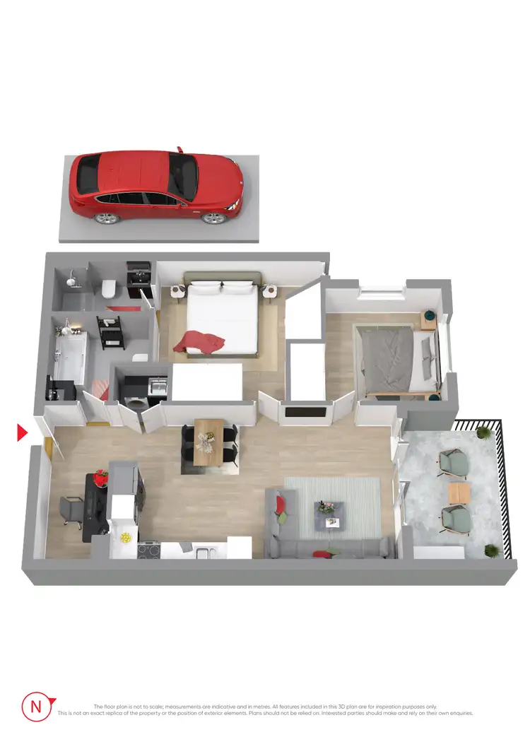 Floorplan of Homely apartment listing, 423/5 Vermont Crescent, Riverwood NSW 2210