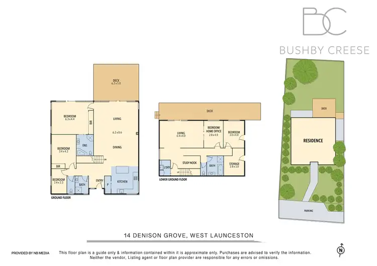 Floorplan of Homely house listing, 14 Denison Grove, West Launceston TAS 7250