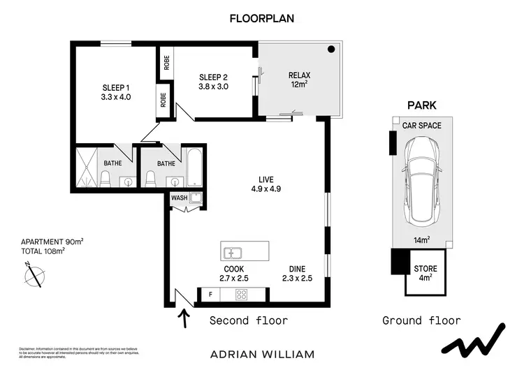 Floorplan of Homely apartment listing, 202/7 Henry Street, Turrella NSW 2205