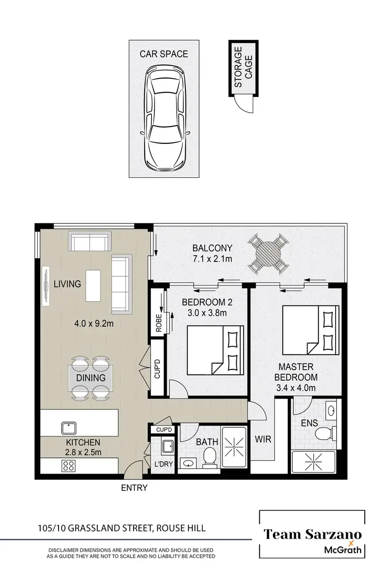 Floorplan of Homely apartment listing, 105/10 Grassland Street, Rouse Hill NSW 2155