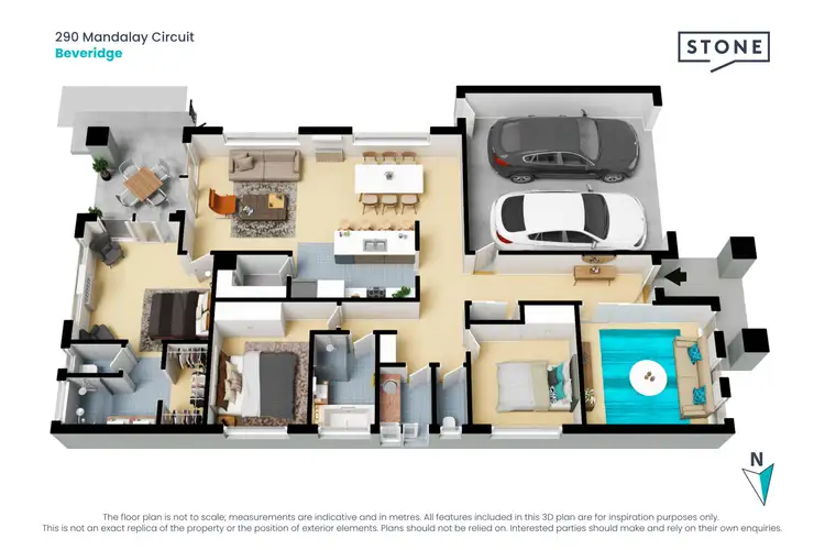 Floorplan of Homely house listing, 290 Mandalay Circuit, Beveridge VIC 3753