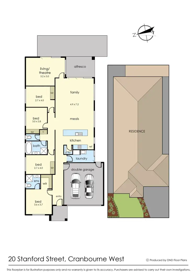 Floorplan of Homely house listing, 20. Stanford Street, Cranbourne West VIC 3977