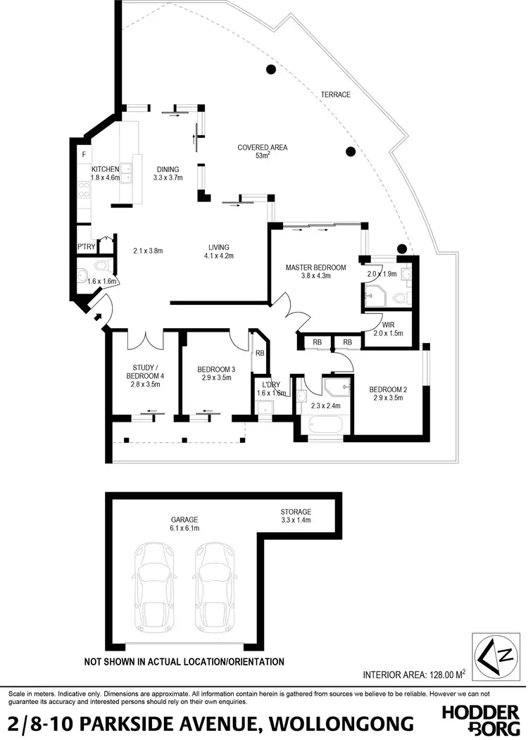 Floorplan of Homely apartment listing, 2/8-10 Parkside Avenue, Wollongong NSW 2500