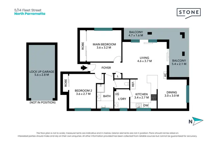 Floorplan of Homely apartment listing, 5/14 Fleet Street, North Parramatta NSW 2151