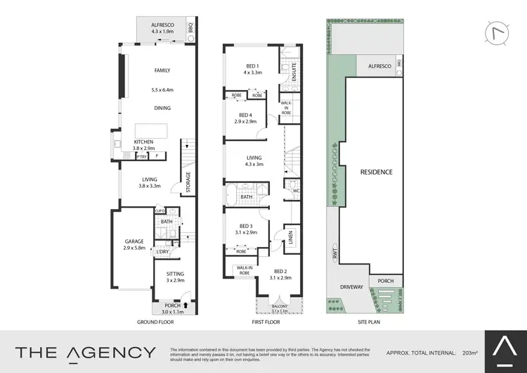 Floorplan of Homely semi-detached listing, 13B Rickard Street, Concord NSW 2137