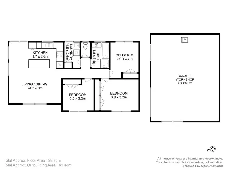 Floorplan of Homely house listing, 40 Carlton Beach Road, Dodges Ferry TAS 7173