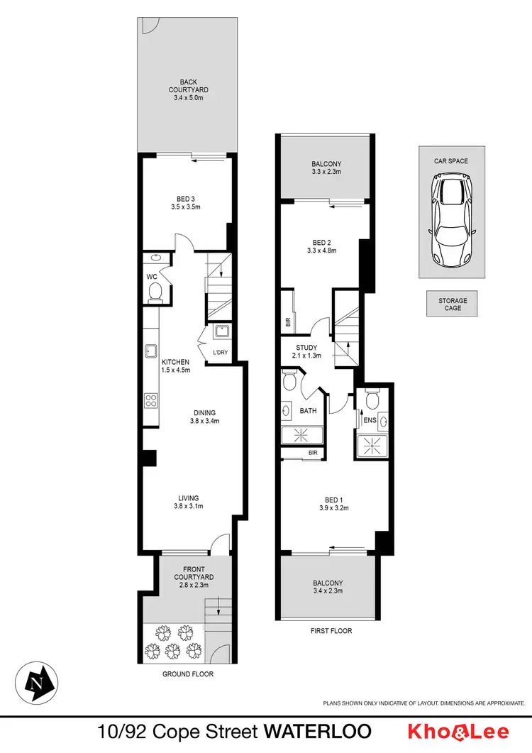 Floorplan of Homely apartment listing, 10/92-110 Cope Street, Waterloo NSW 2017