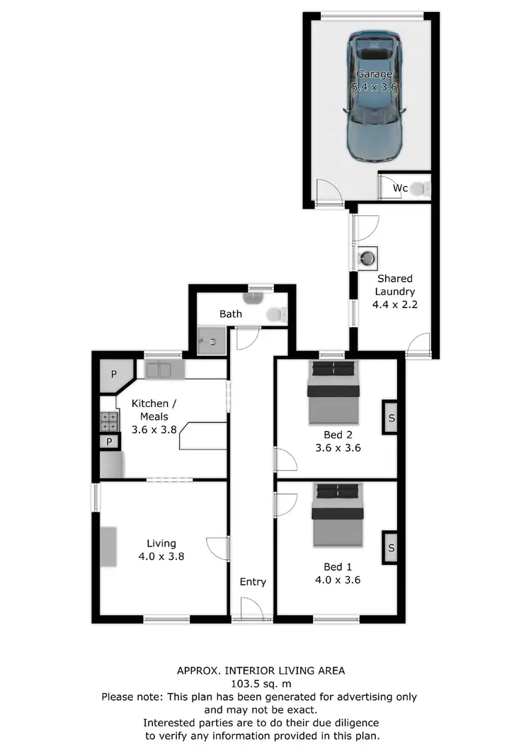 Floorplan of Homely unit listing, 7/694 Dean Street, Albury NSW 2640