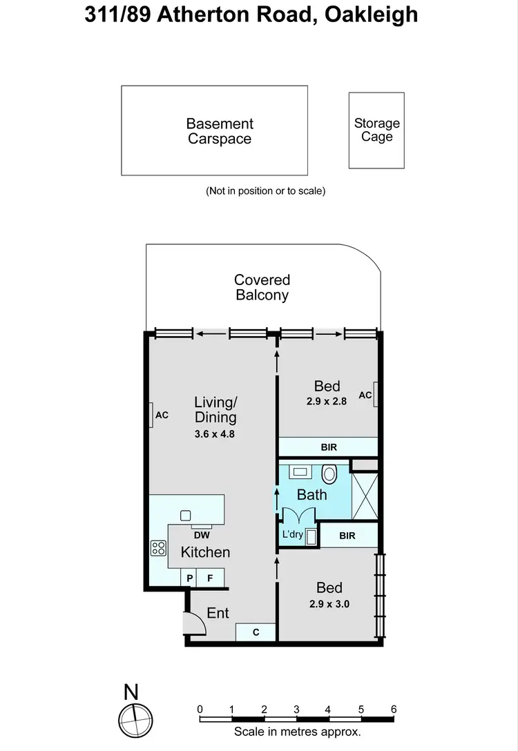 Floorplan of Homely apartment listing, 311/89 Atherton Road, Oakleigh VIC 3166