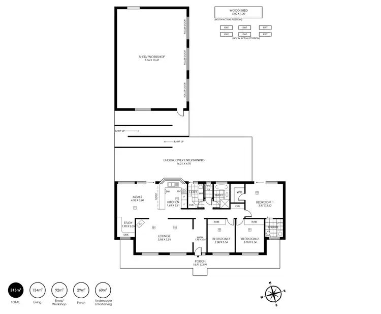 Floorplan of Homely house listing, 13 Merino Court, Lobethal SA 5241