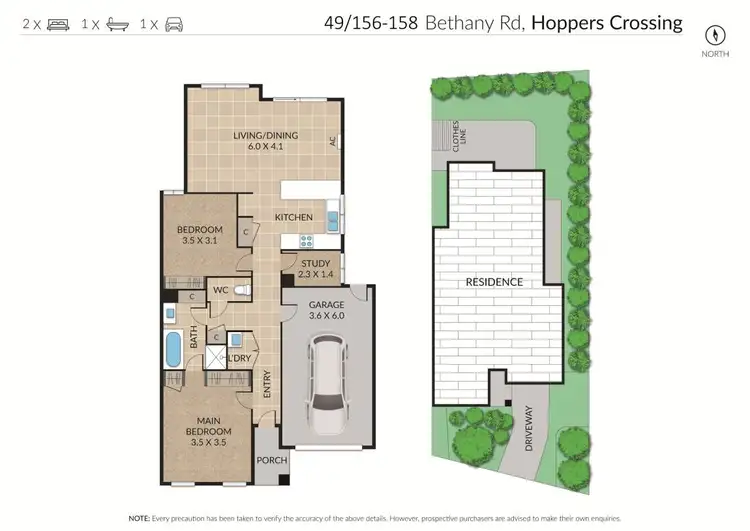 Floorplan of Homely unit listing, 49/156-158 Bethany Road, Hoppers Crossing VIC 3029