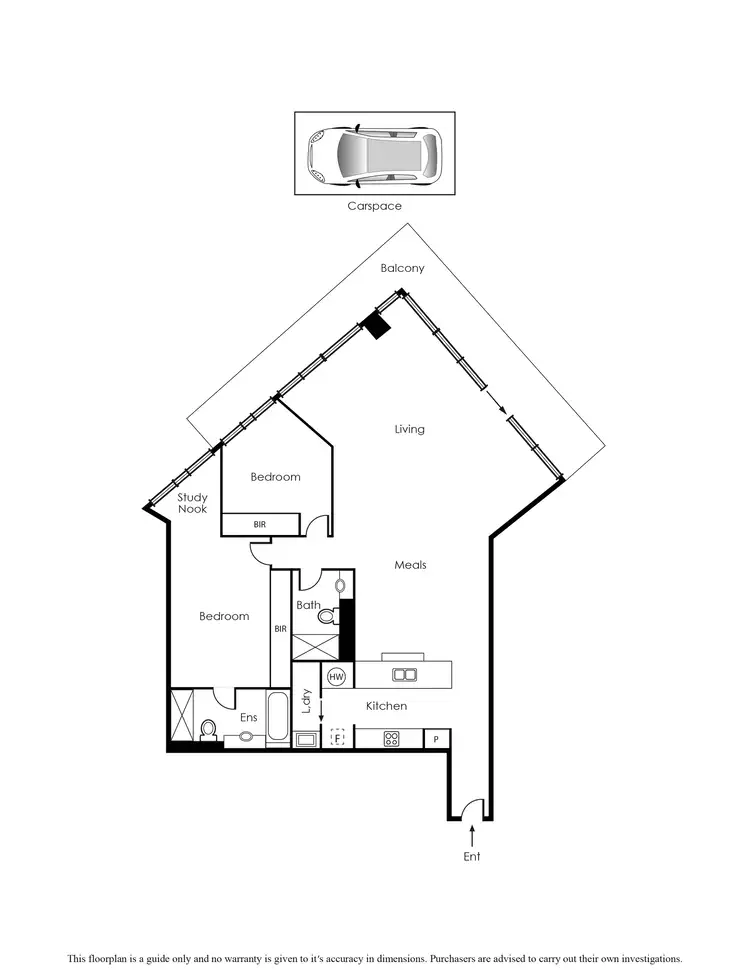Floorplan of Homely apartment listing, 21/85 Rouse Street, Port Melbourne VIC 3207