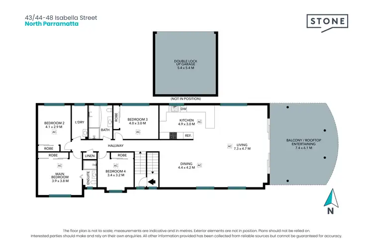 Floorplan of Homely apartment listing, 43/44 Isabella Street, North Parramatta NSW 2151