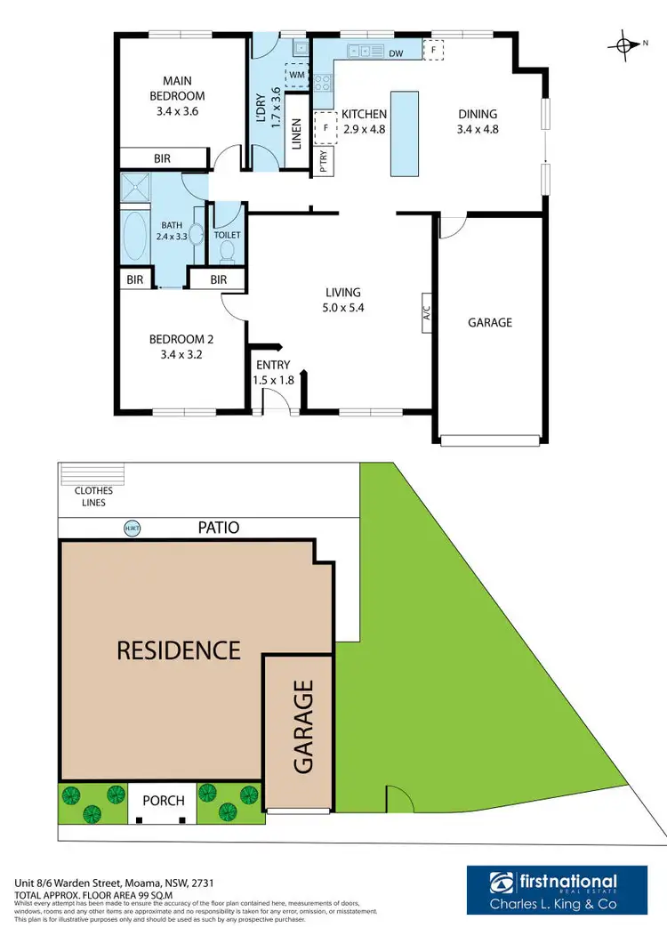 Floorplan of Homely unit listing, 8/6 Warden Street, Moama NSW 2731