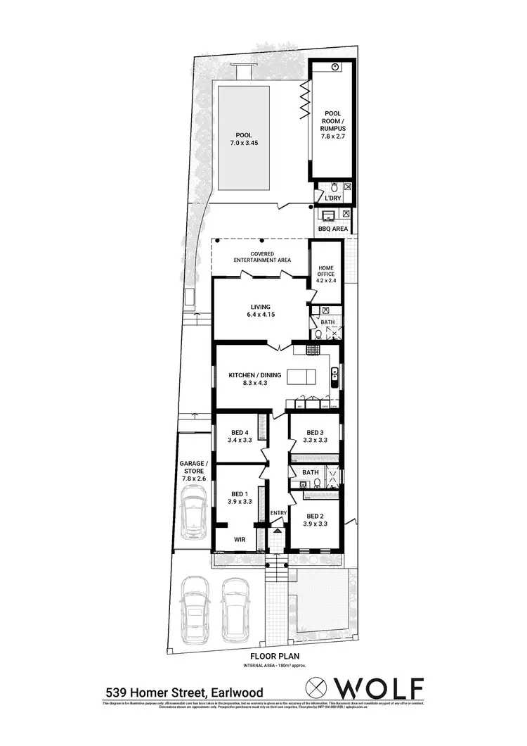Floorplan of Homely house listing, 539 Homer Street, Earlwood NSW 2206
