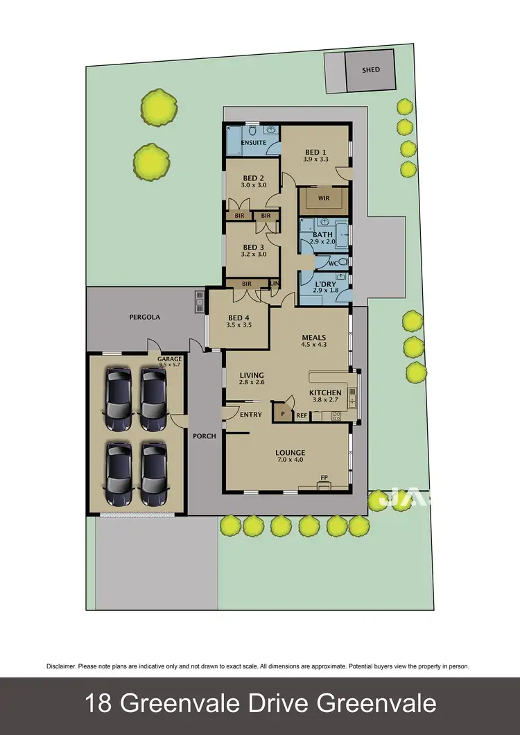 Floorplan of Homely house listing, 18 Greenvale Drive, Greenvale VIC 3059