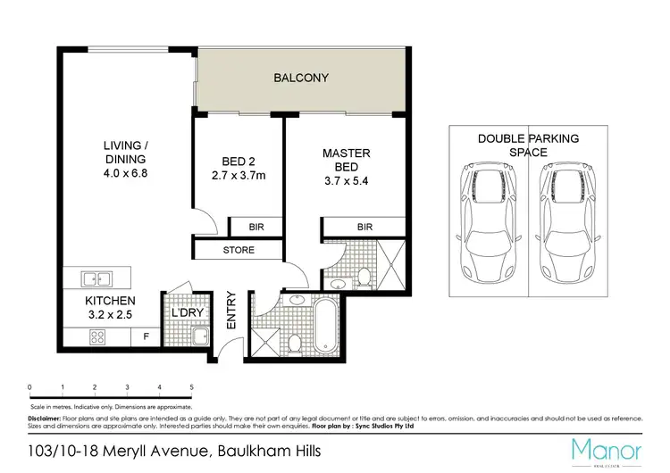Floorplan of Homely unit listing, 103/10-18 Meryll Avenue, Baulkham Hills NSW 2153