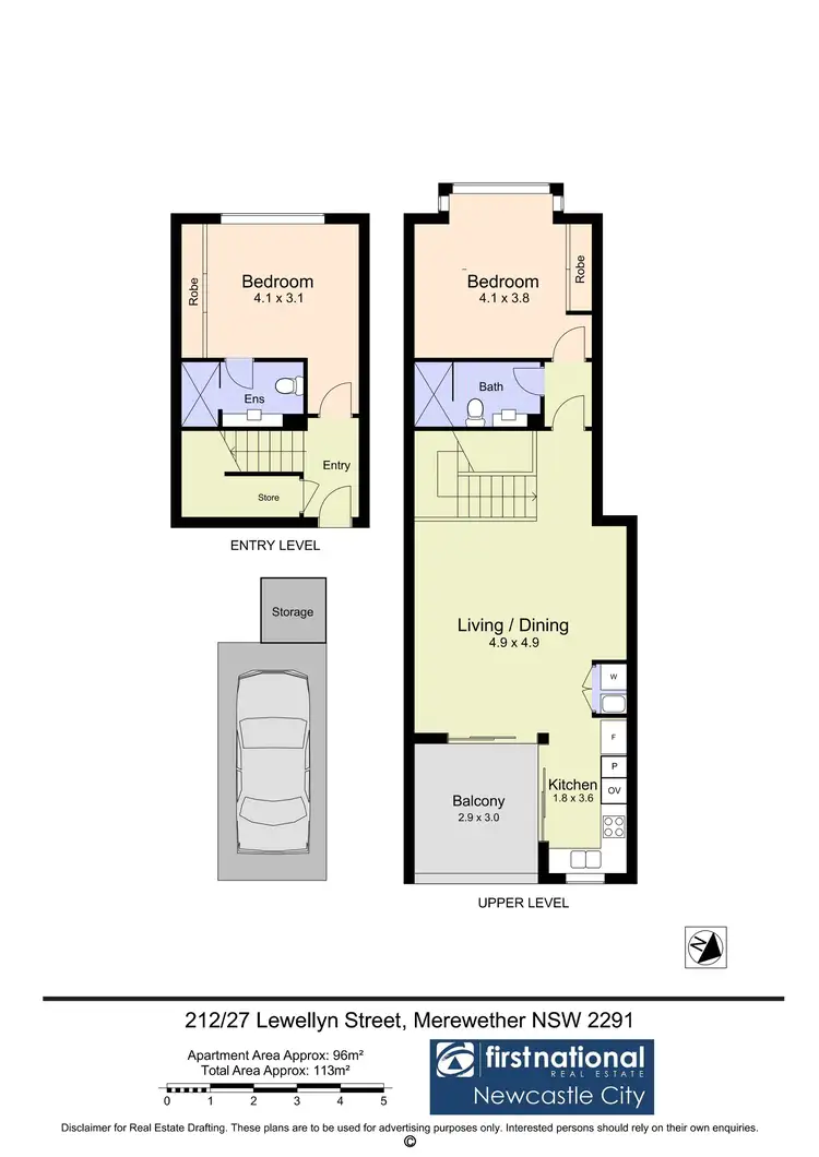 Floorplan of Homely apartment listing, 212/27 Llewellyn Street, Merewether NSW 2291