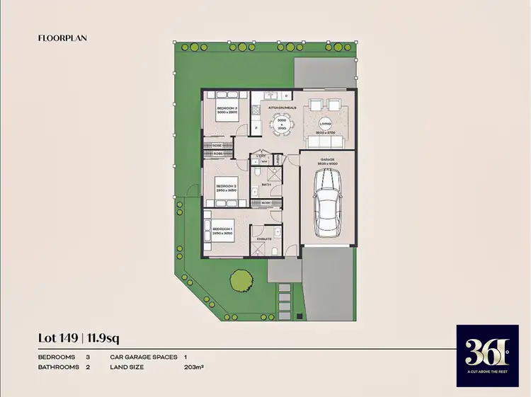 Floorplan of Homely house listing, 1 Turkey Road, Tarneit VIC 3029