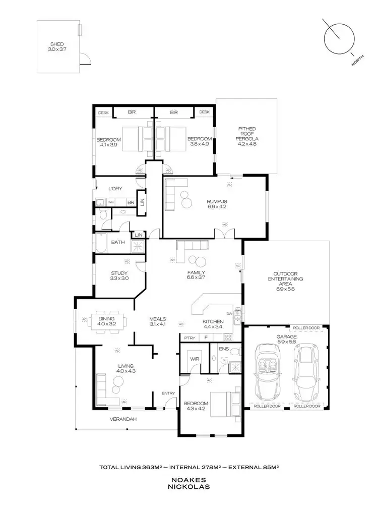 Floorplan of Homely house listing, 3 Miner Avenue, Glenalta SA 5052