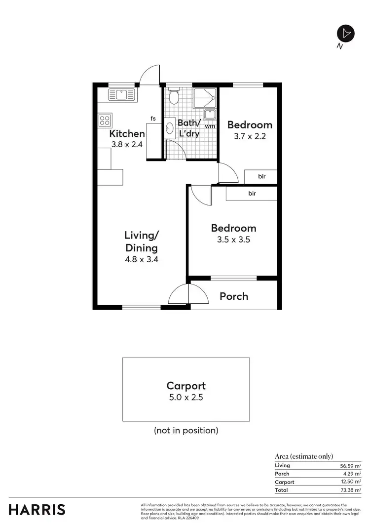 Floorplan of Homely unit listing, 4/25 Clifton Street, Camden Park SA 5038