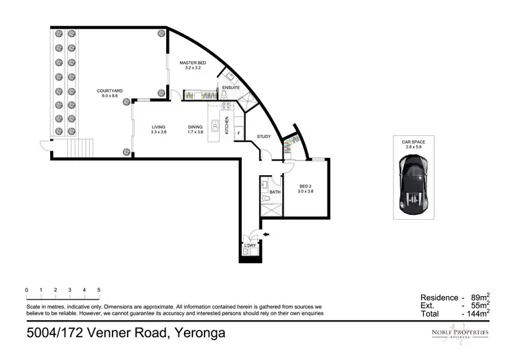 Floorplan of Homely unit listing, 5004/172 Venner Road, Yeronga QLD 4104