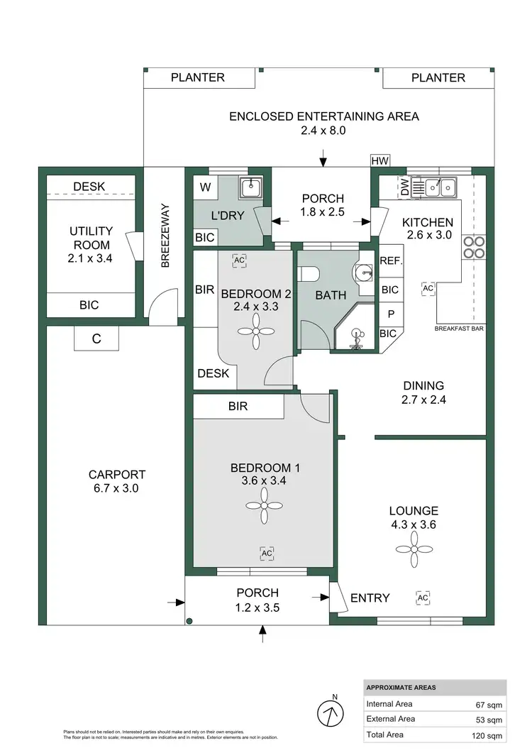Floorplan of Homely unit listing, 2/48 Partridge Street, Glenelg SA 5045