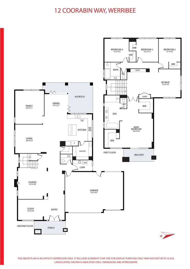 Floorplan of Homely house listing, 12 Coorabin Way, Werribee VIC 3030