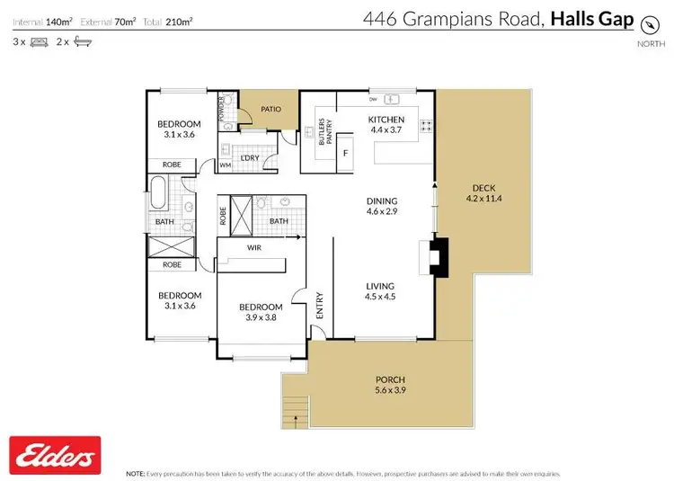 Floorplan of Homely house listing, 446 Grampians Road, Halls Gap VIC 3381