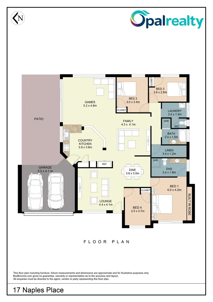 Floorplan of Homely house listing, 17 Naples Place, Secret Harbour WA 6173